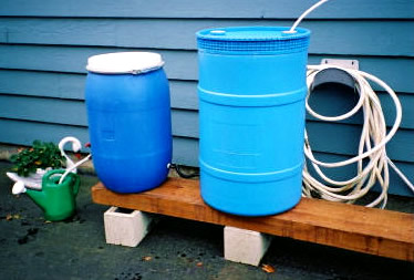 Plastic recycled barrels